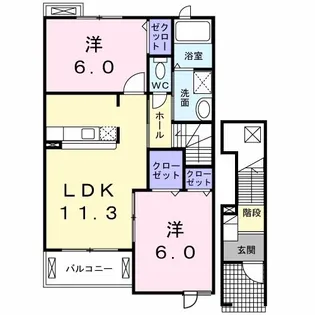 シティガーデンII【2階】の間取り