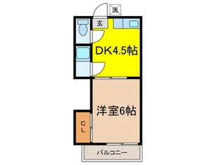 ミラクルハイム【1階】の間取り