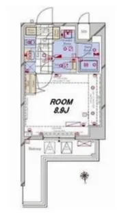 東京都港区芝2【マンション】の間取り
