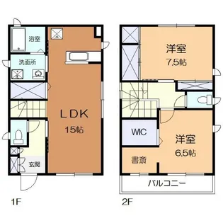 神奈川県秦野市曽屋【一戸建】の間取り