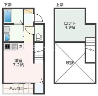 熊本県熊本市中央区水前寺6【アパート】の間取り