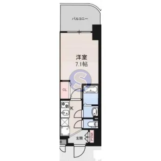 Luxe西長堀【15階】の間取り