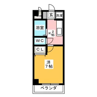 ヴァンベール桜山【1階】の間取り