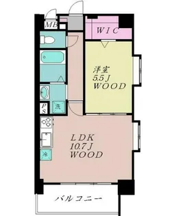 グラン・ジュベール【4階】の間取り