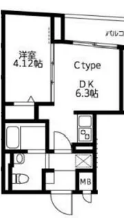 U Residence武蔵小山【2階】の間取り