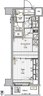 ザ・プレミアムキューブG潮見【3階】の間取り