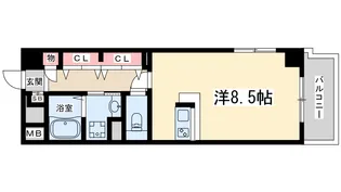 ビスタ江坂東【4階】の間取り