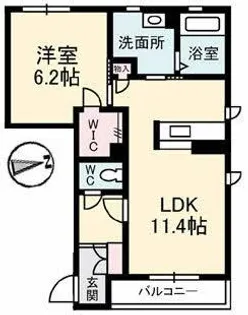 メゾン・ド・シエル【2階】の間取り