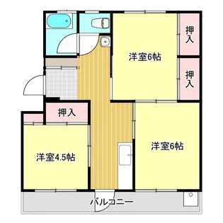 谷口アパート【3階】の間取り