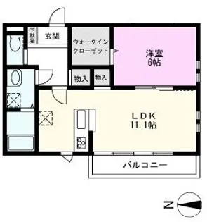 ウィンベル大袋【2階】の間取り