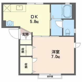 ルミエール県庁前【1階】の間取り