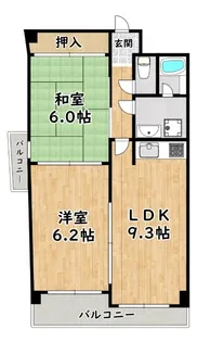 アルトピノ姫島【2階】の間取り
