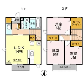 CROWD佐賀成章町の間取り
