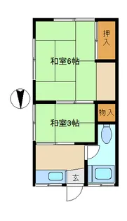 あおき荘【1階】の間取り