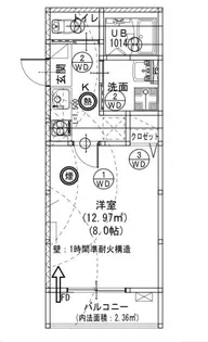 (仮)桜ヶ丘アパート【2階】の間取り