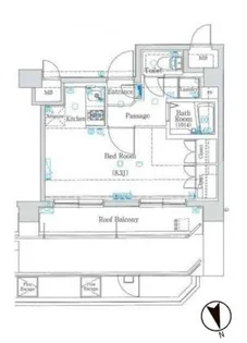 ブランノワール早稲田【6階】の間取り