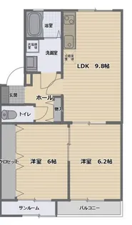 アバンティ【2階】の間取り