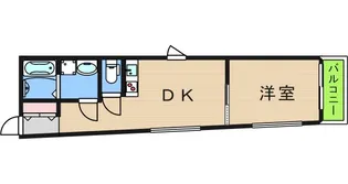 ビブレ天下茶屋【3階】の間取り