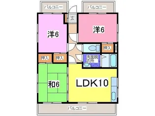 ウィスティア壱番館【5階】の間取り