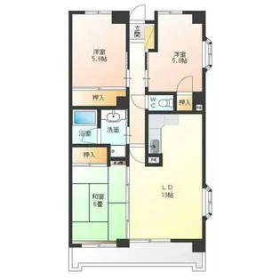 グリーンパーク【2階】の間取り