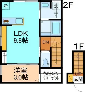 HELIOS中川原ドゥ【2階】の間取り