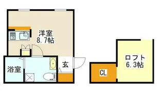 プリマガーデン穂の香弐番館【2階】の間取り