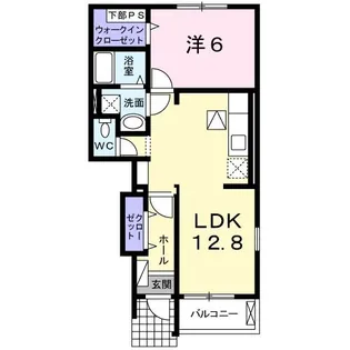 リヴィエール・イルVIII【1階】の間取り