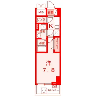 スアヴィス横須賀中央【5階】の間取り