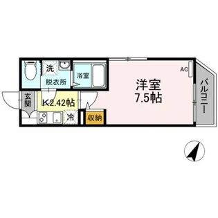 Arrowsal目黒【2階】の間取り