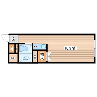 ピースフル宮城野【4階】の間取り