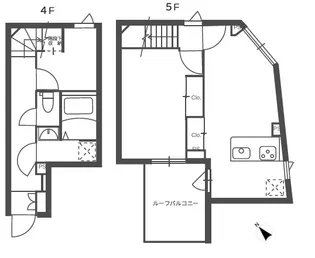 ルネサンスコート不動前【4階】の間取り