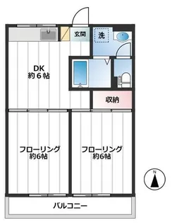 フロール用賀【2階】の間取り