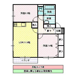 セレニティ グレイス E棟【1階】の間取り