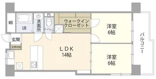 レック芝公園マンション【4階】の間取り