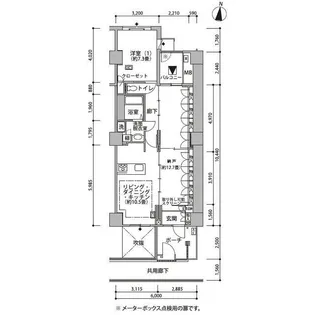 東雲キャナルコートCODAN21号棟【8階】の間取り