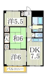 レヂデンス北斗【2階】の間取り