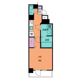 エス・キュート丸の内【2階】の間取り