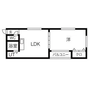 ピア駒川【4階】の間取り