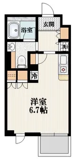 ベルヴュ国立【1階】の間取り