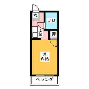 クレール二村【1階】の間取り