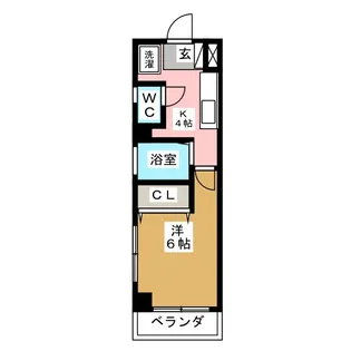 カネモビル目白西【4階】の間取り