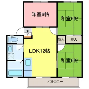 サンライフダックC【2階】の間取り