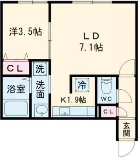 polku(ポルク)【2階】の間取り