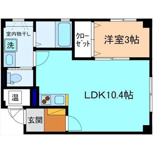 イースト21若宮【1階】の間取り