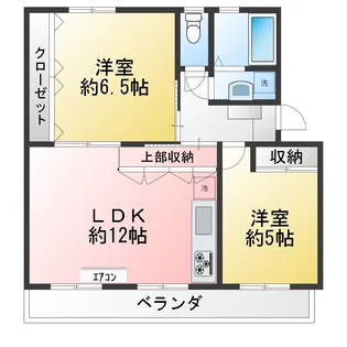 桂台団地9号棟【3階】の間取り
