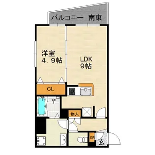 グランフォーレ地行【3階】の間取り