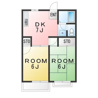 アイランドハイツ【2階】の間取り