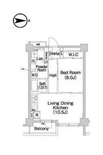 コンフォリア市谷薬王寺【1階】の間取り