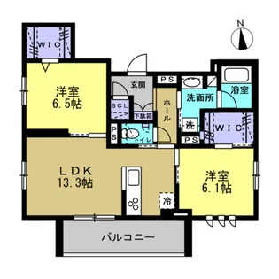 イーエムサン【2階】の間取り