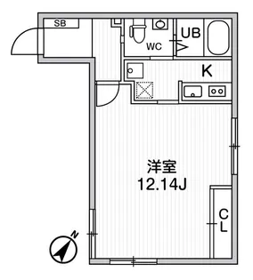 Le Clair代々木【2階】の間取り